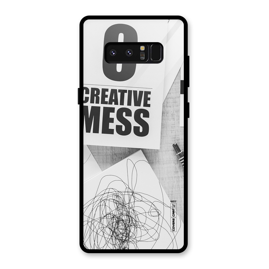 Creative Mess Glass Back Case for Galaxy Note 8