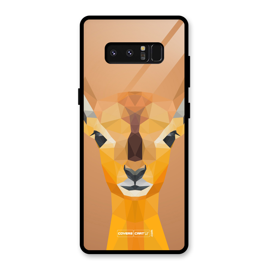 Cute Deer Glass Back Case for Galaxy Note 8