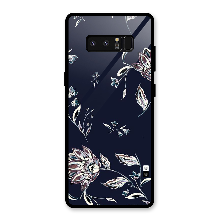 Dark Petals Glass Back Case for Galaxy Note 8