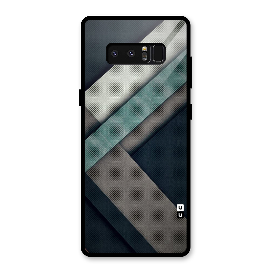 Dark Stripes Glass Back Case for Galaxy Note 8
