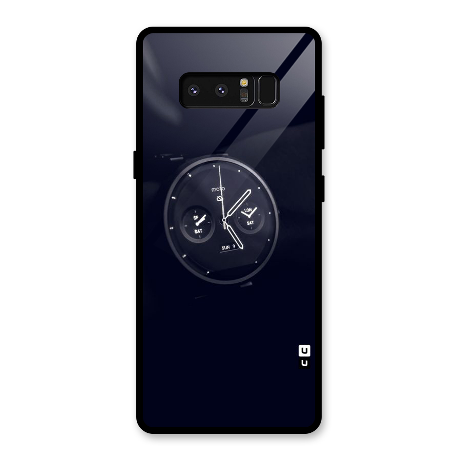 Dark Watch Glass Back Case for Galaxy Note 8