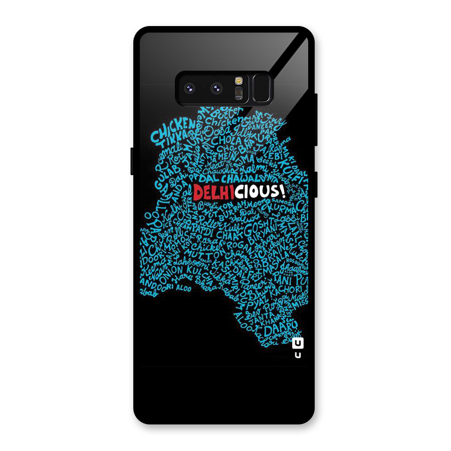 Delhicious Glass Back Case for Galaxy Note 8