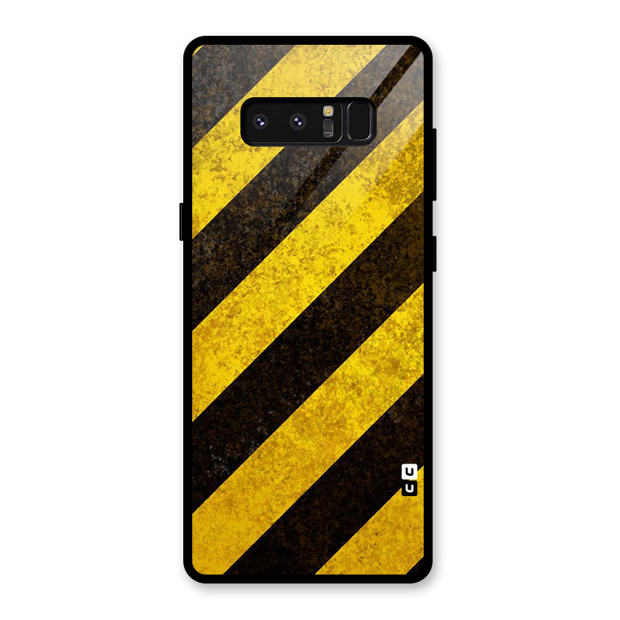 Diagonal Road Pattern Glass Back Case for Galaxy Note 8