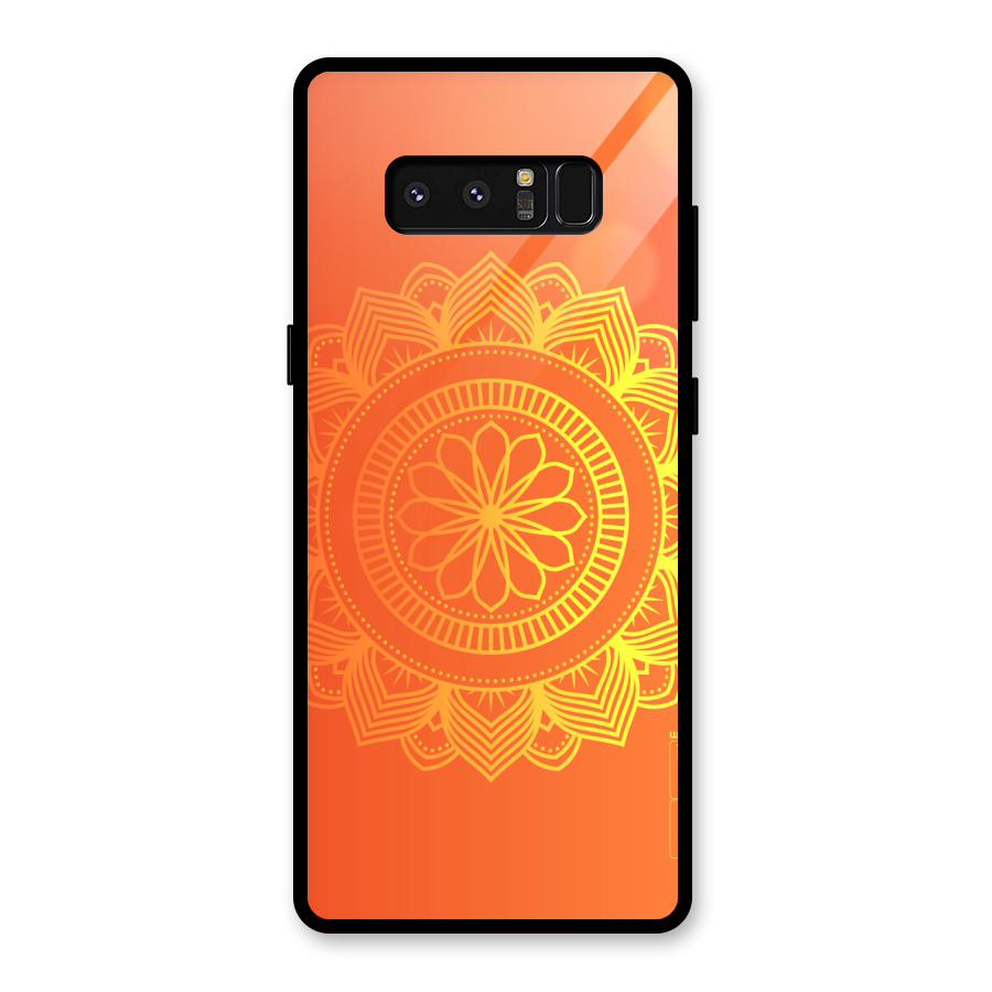 Diwali Rangoli Glass Back Case for Galaxy Note 8