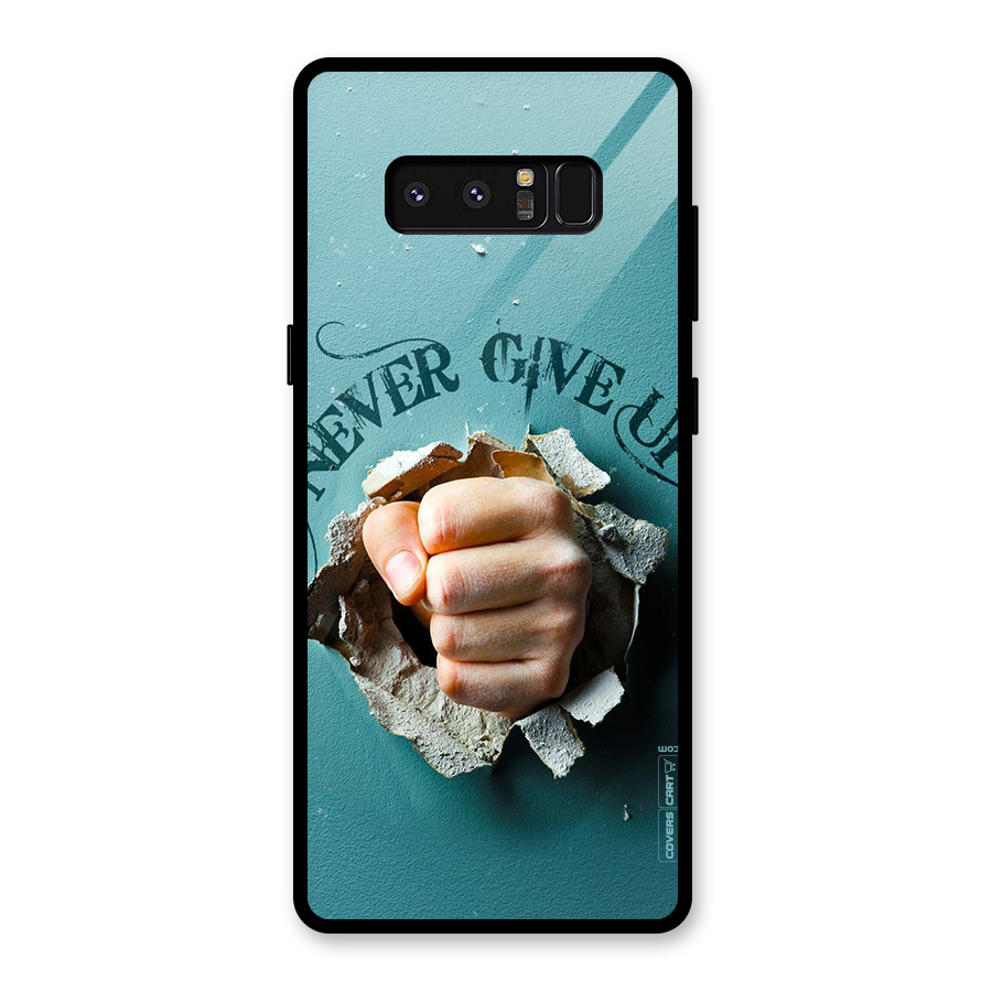 Do Not Give Up Glass Back Case for Galaxy Note 8