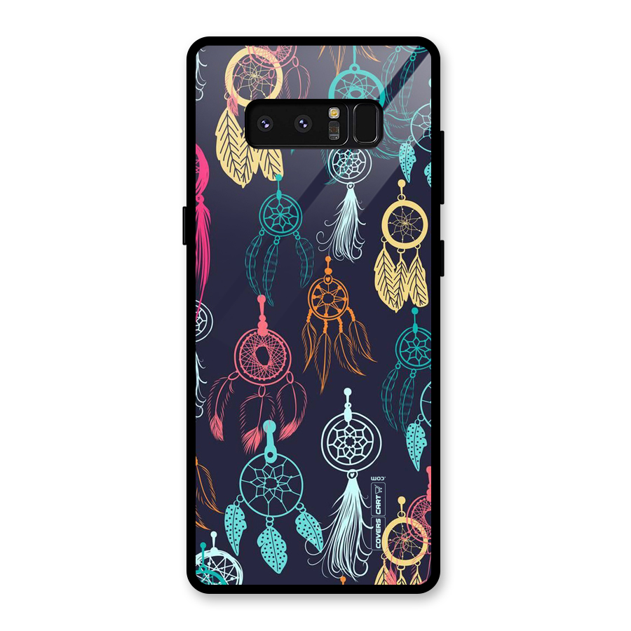 Dream Catcher Pattern Glass Back Case for Galaxy Note 8