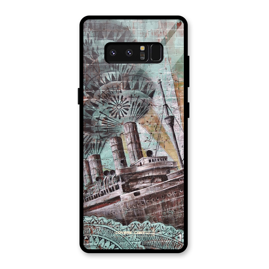 Dream Ship Glass Back Case for Galaxy Note 8