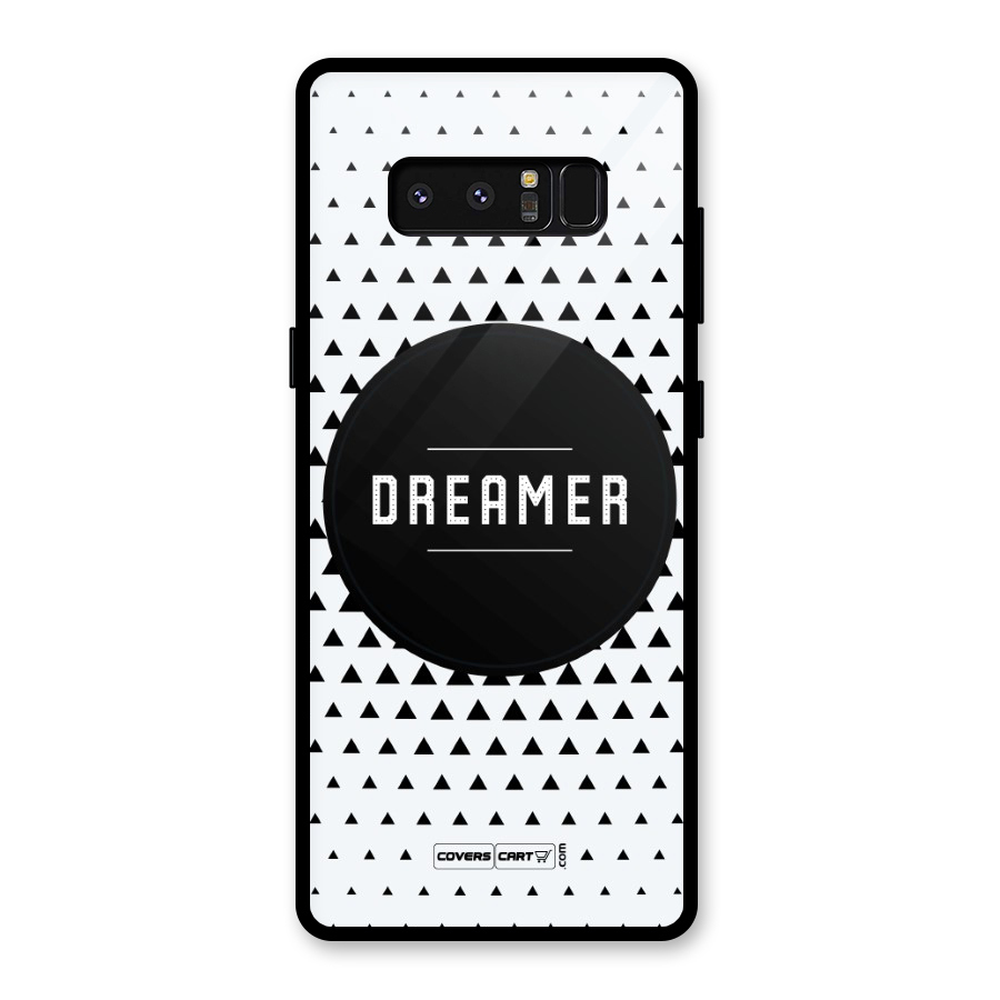 Dreamer Minimalist Glass Back Case for Galaxy Note 8
