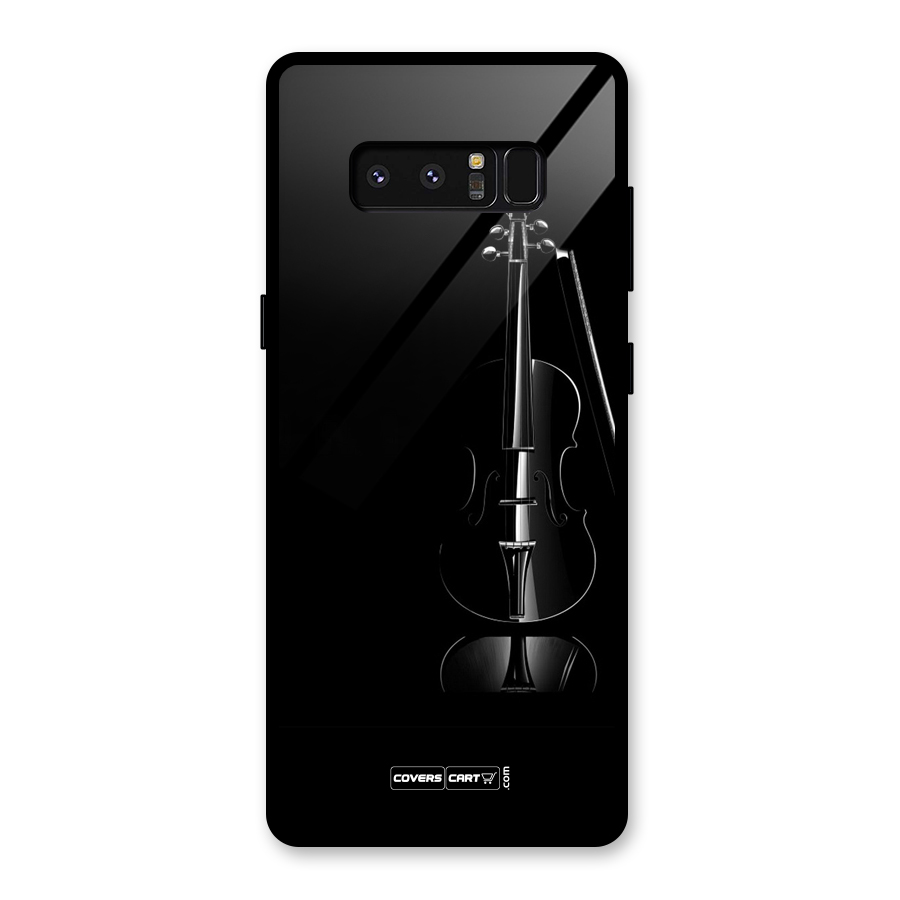 Elegant Violin Glass Back Case for Galaxy Note 8