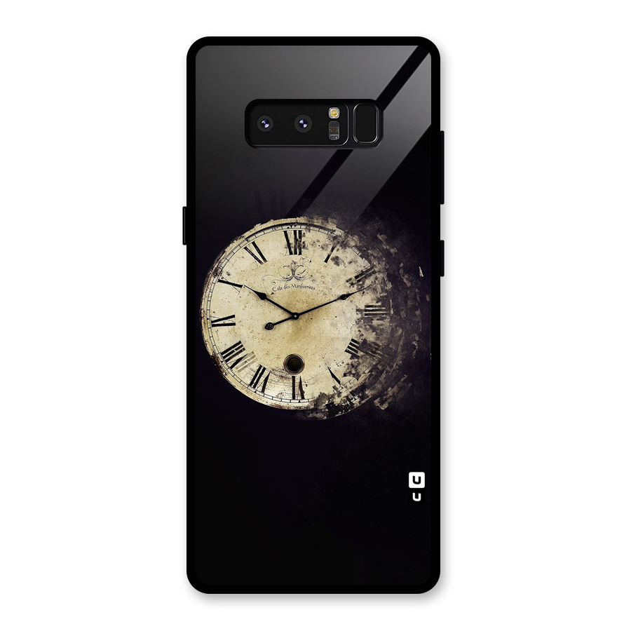 Fading Clock Glass Back Case for Galaxy Note 8