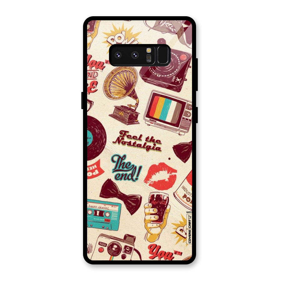 Feel The Nostalgia Glass Back Case for Galaxy Note 8