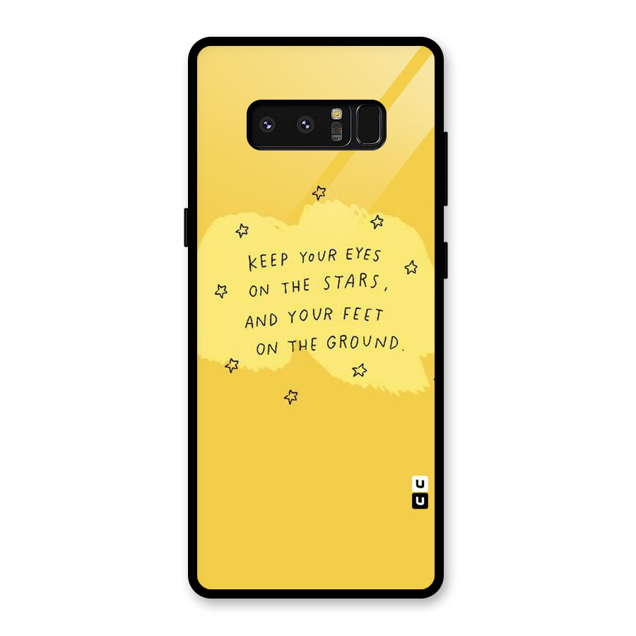 Feet On Ground Glass Back Case for Galaxy Note 8
