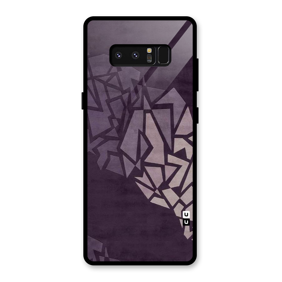 Fine Abstract Glass Back Case for Galaxy Note 8