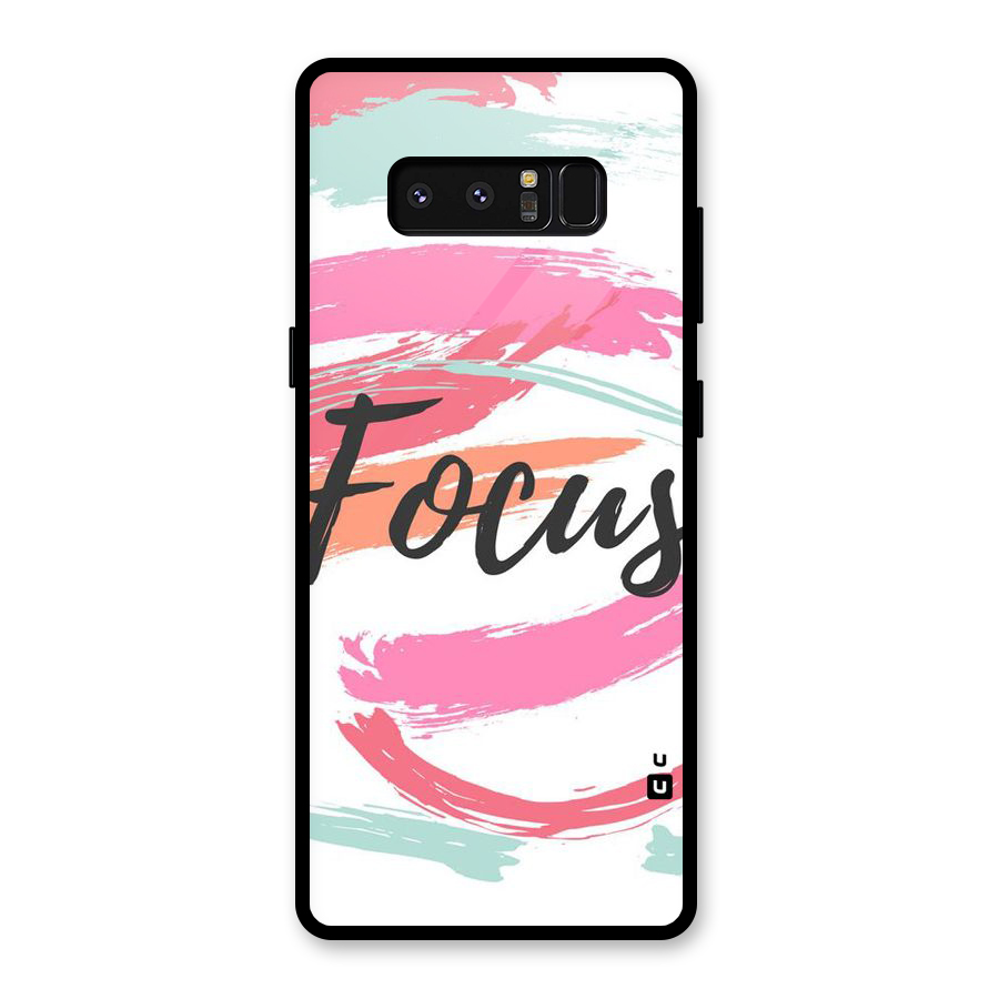 Focus Colours Glass Back Case for Galaxy Note 8