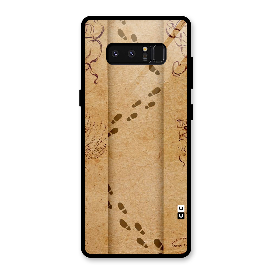 Footsteps Glass Back Case for Galaxy Note 8