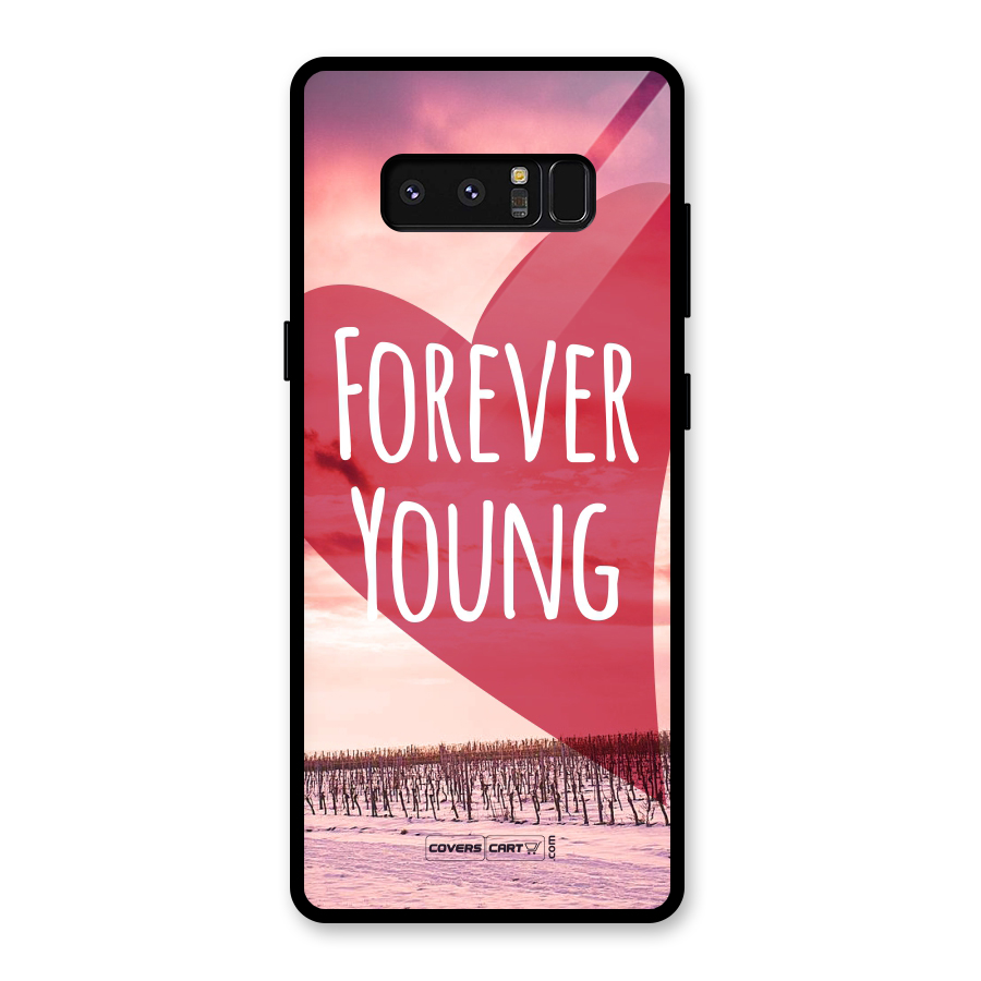 Forever Young Glass Back Case for Galaxy Note 8