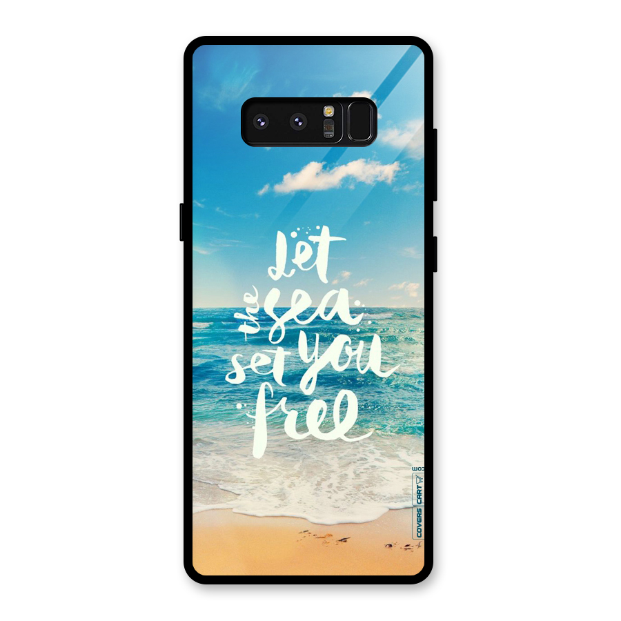 Free Sea Glass Back Case for Galaxy Note 8