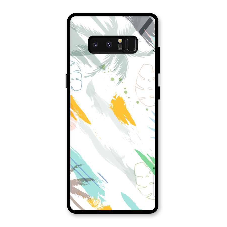 Fresh Colors Splash Glass Back Case for Galaxy Note 8