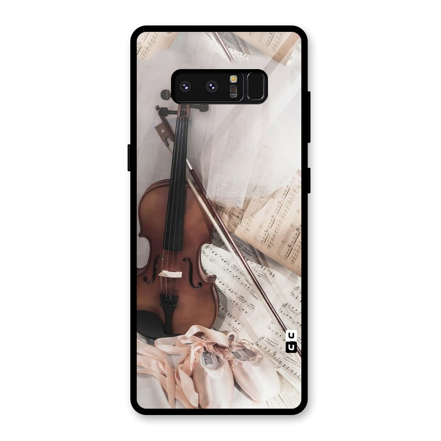 Guitar And Co Glass Back Case for Galaxy Note 8