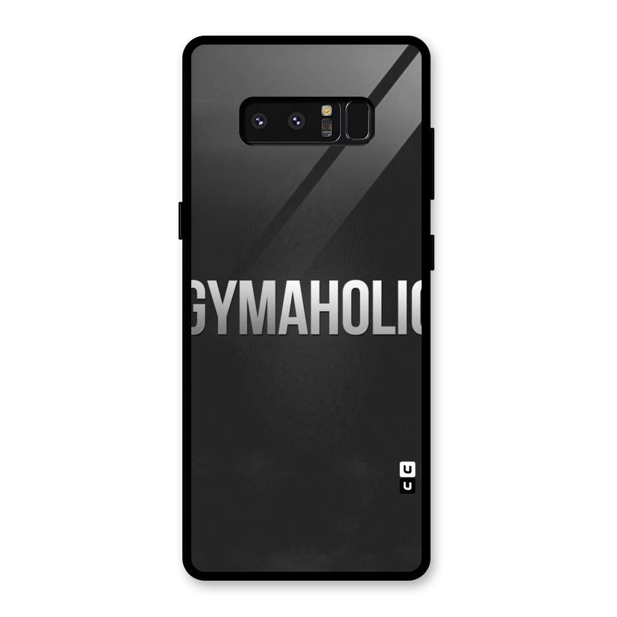Gymaholic Glass Back Case for Galaxy Note 8