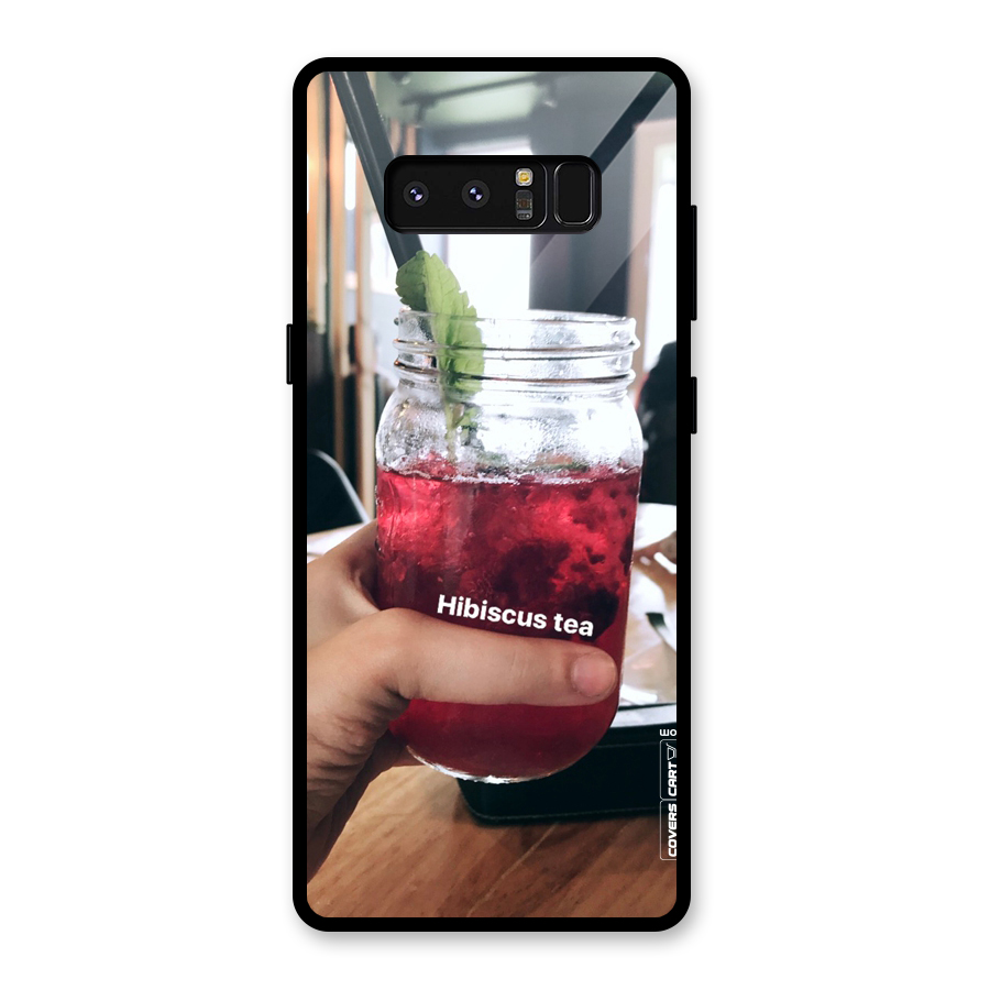 Hibiscus Tea Glass Back Case for Galaxy Note 8