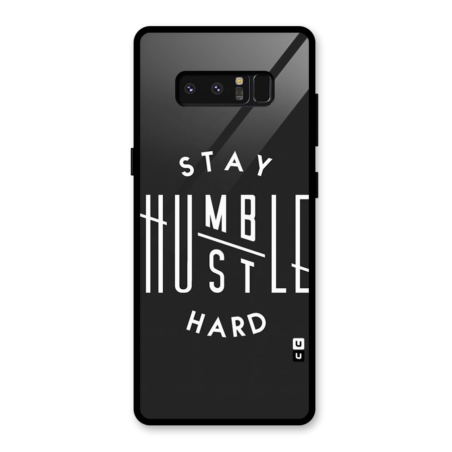Hustle Hard Glass Back Case for Galaxy Note 8