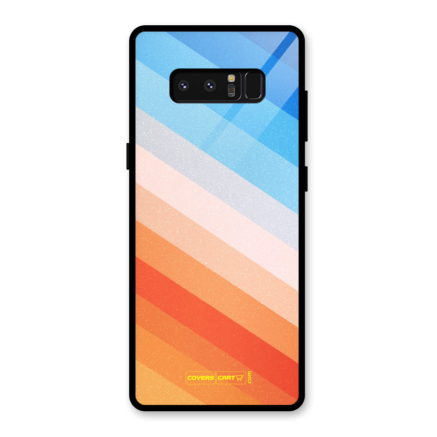 Jazzy Pattern Glass Back Case for Galaxy Note 8