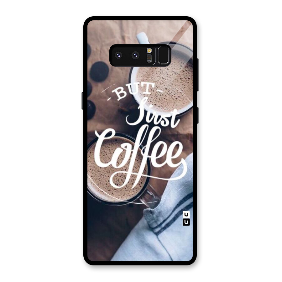 Just Coffee Glass Back Case for Galaxy Note 8