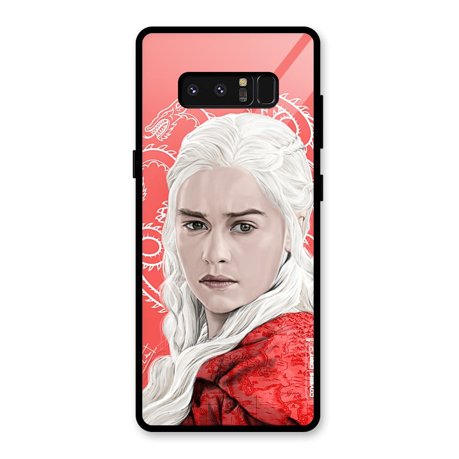 Khaleesi The Living Dragon Glass Back Case for Galaxy Note 8