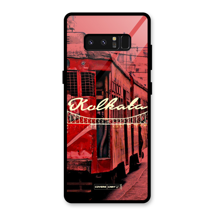 Kolkata Citystyle Glass Back Case for Galaxy Note 8