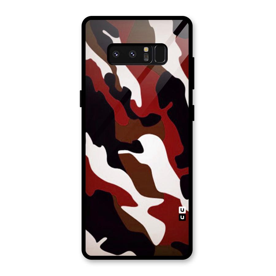 Leapord Pattern Glass Back Case for Galaxy Note 8
