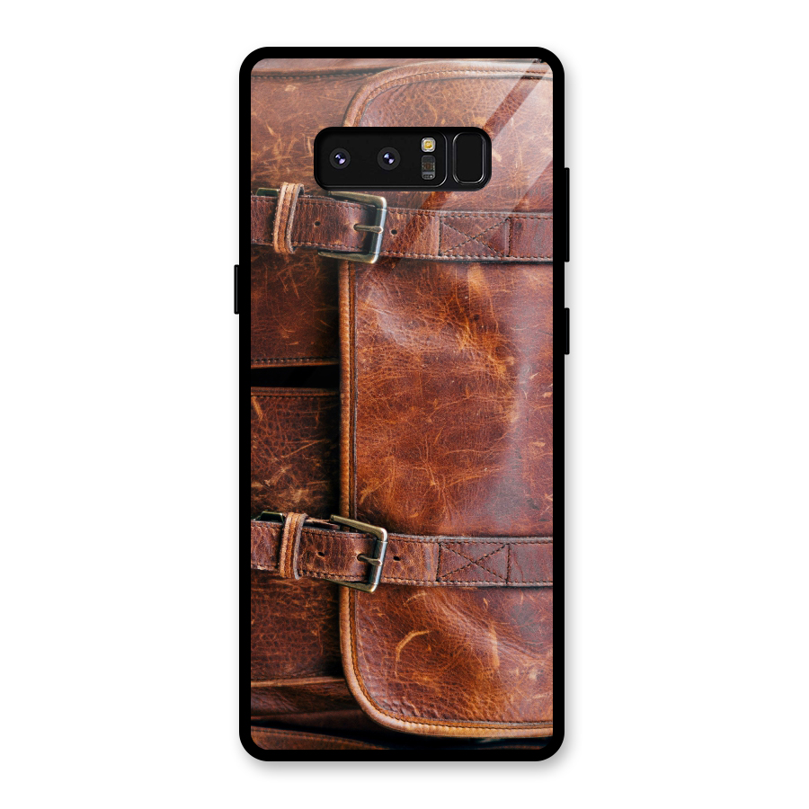 Bag Design (Printed) Glass Back Case for Galaxy Note 8