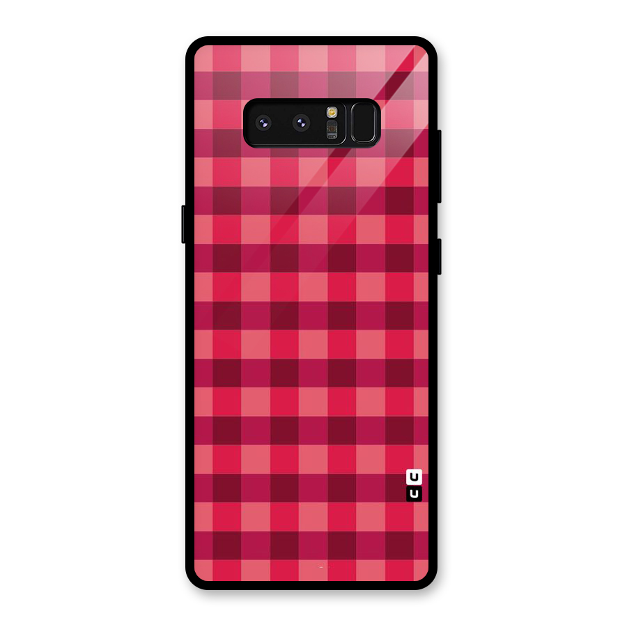 Love Checks Glass Back Case for Galaxy Note 8