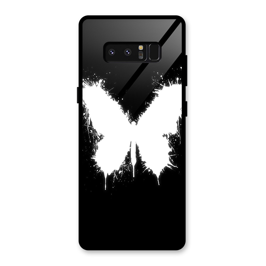 Magic Butterfly Glass Back Case for Galaxy Note 8