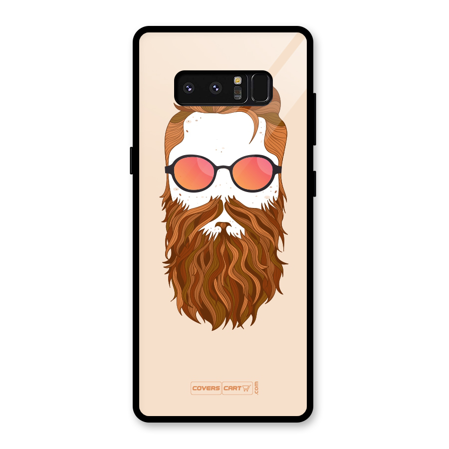 Man in Beard Glass Back Case for Galaxy Note 8