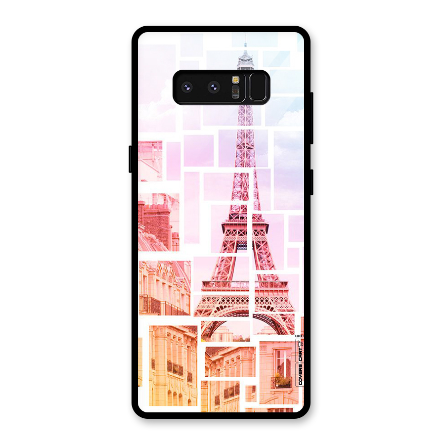 Mosiac City Glass Back Case for Galaxy Note 8