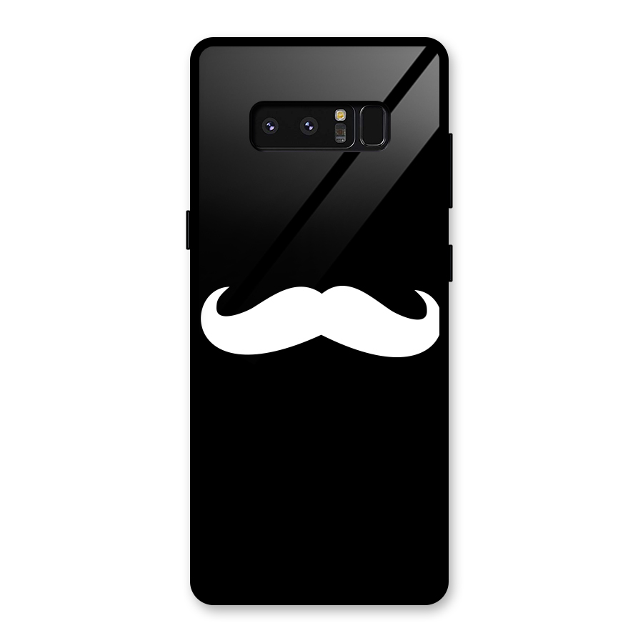 Moustache Love Glass Back Case for Galaxy Note 8
