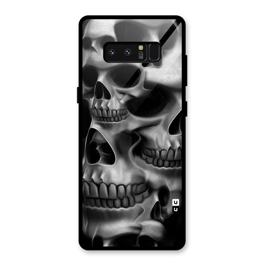 Multiple Skulls Glass Back Case for Galaxy Note 8