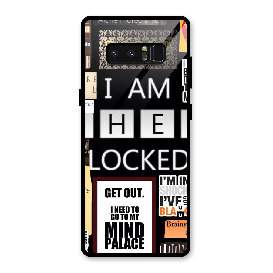 Mystery Pattern Glass Back Case for Galaxy Note 8