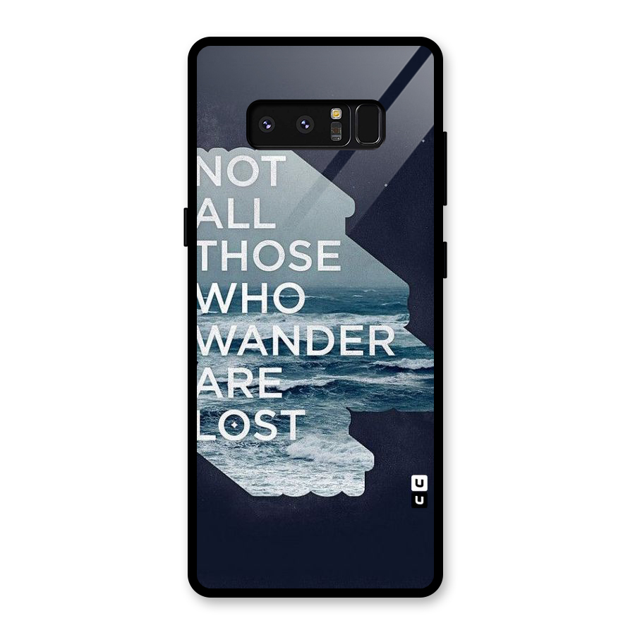 Not Lost Glass Back Case for Galaxy Note 8
