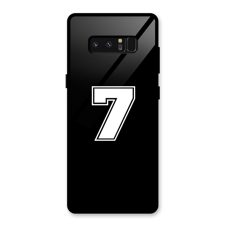 Number 7 Glass Back Case for Galaxy Note 8