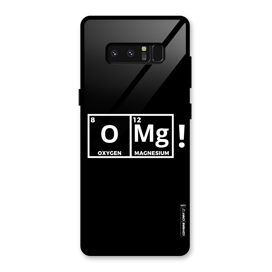 OMG Chemistry Pun Glass Back Case for Galaxy Note 8