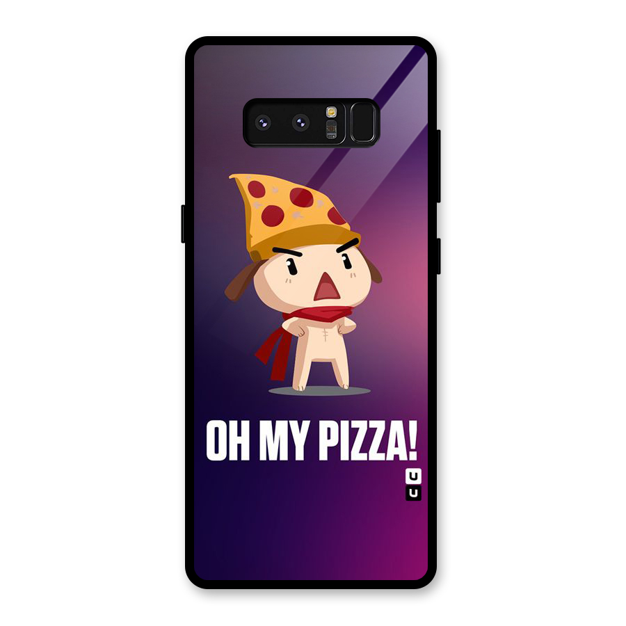 Oh My Pizza Glass Back Case for Galaxy Note 8