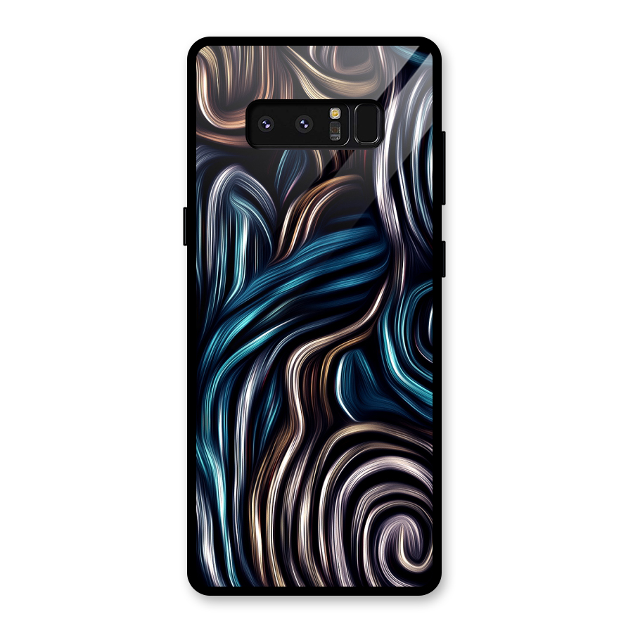 Oil Paint Artwork Glass Back Case for Galaxy Note 8