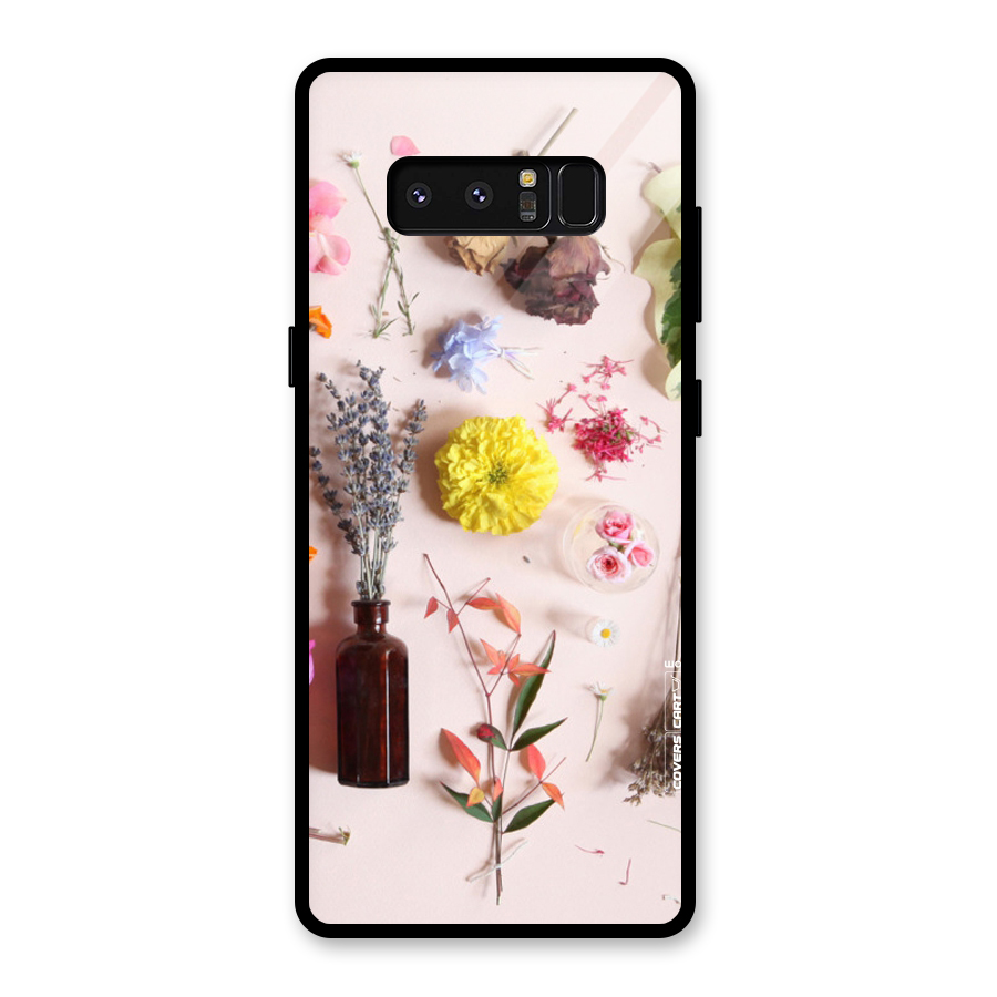 Old Petals Glass Back Case for Galaxy Note 8