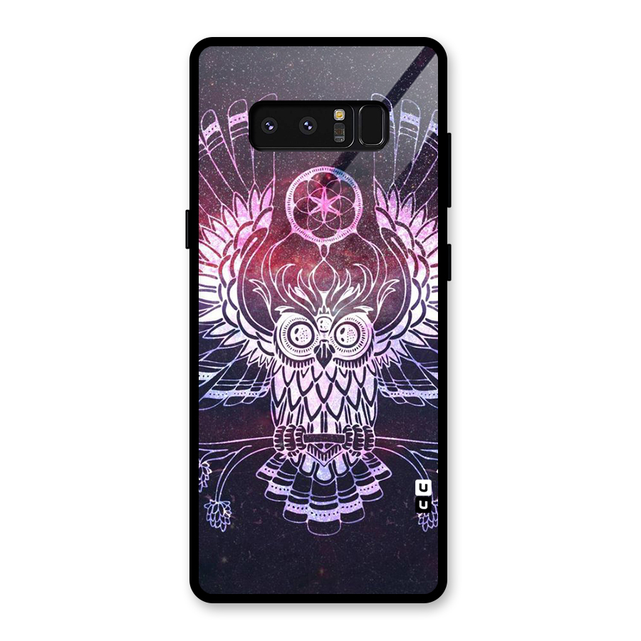 Owl Quirk Swag Glass Back Case for Galaxy Note 8