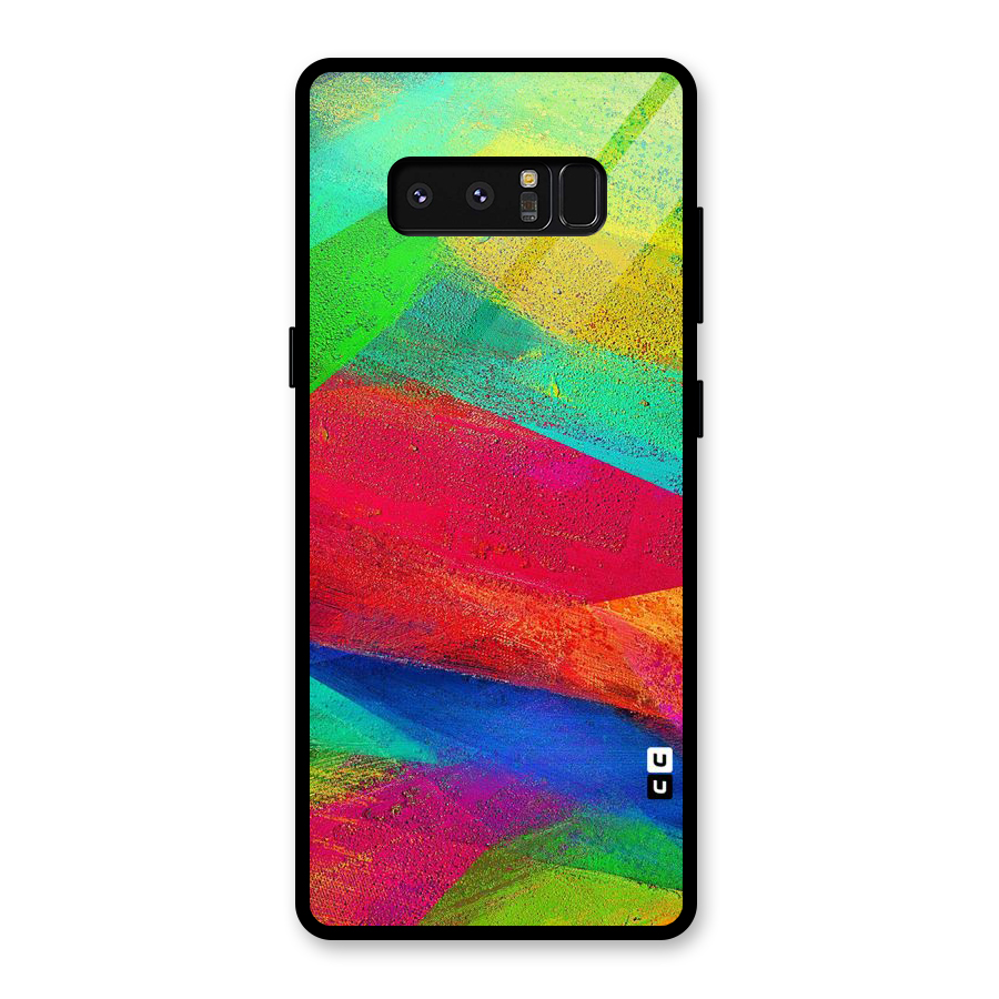 Paint Art Pattern Glass Back Case for Galaxy Note 8