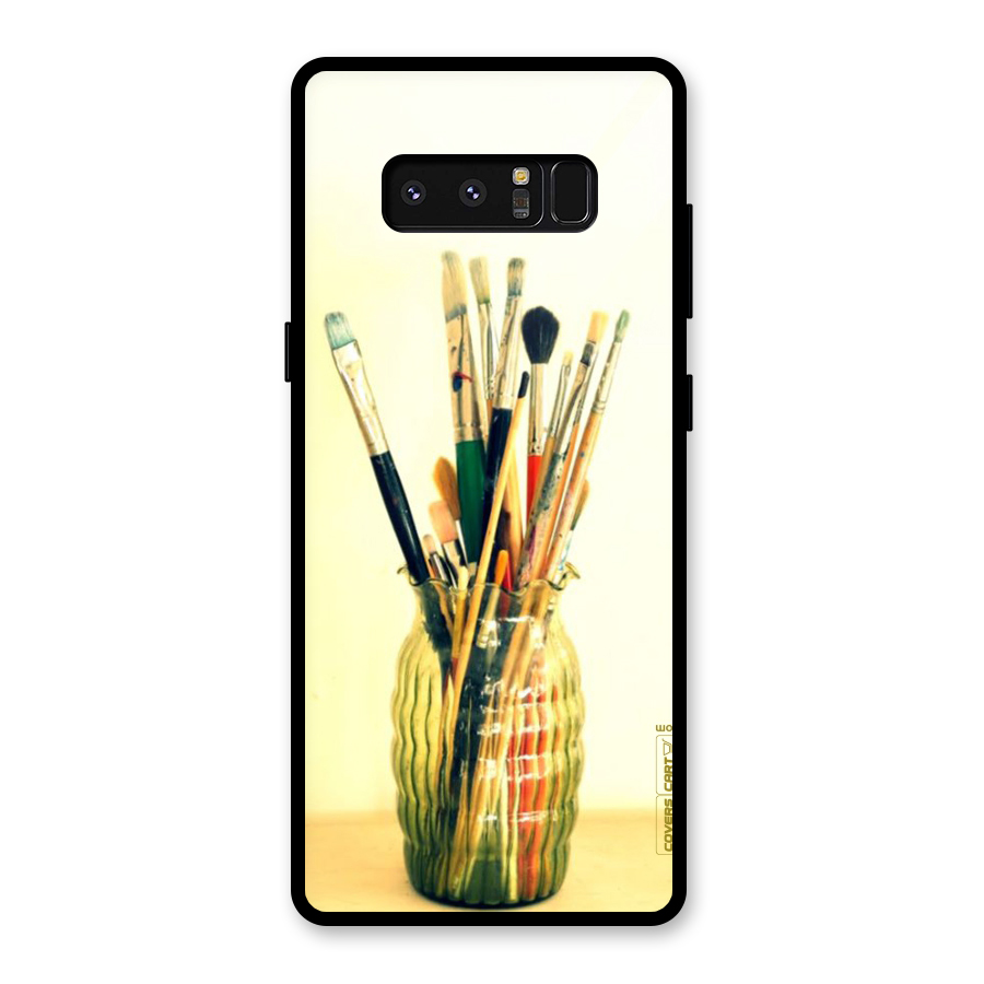 Paint Vass Glass Back Case for Galaxy Note 8