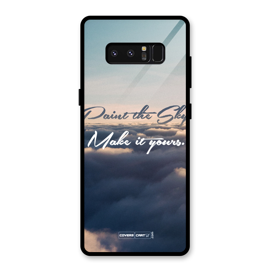 Paint the Sky Glass Back Case for Galaxy Note 8
