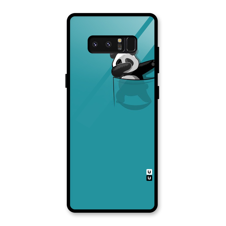 Panda Dabbing Away Glass Back Case for Galaxy Note 8